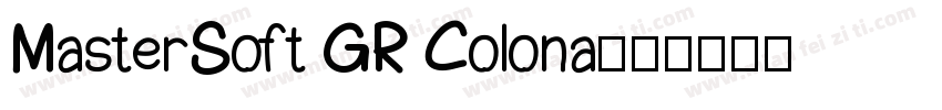 MasterSoft GR Colona字体转换
